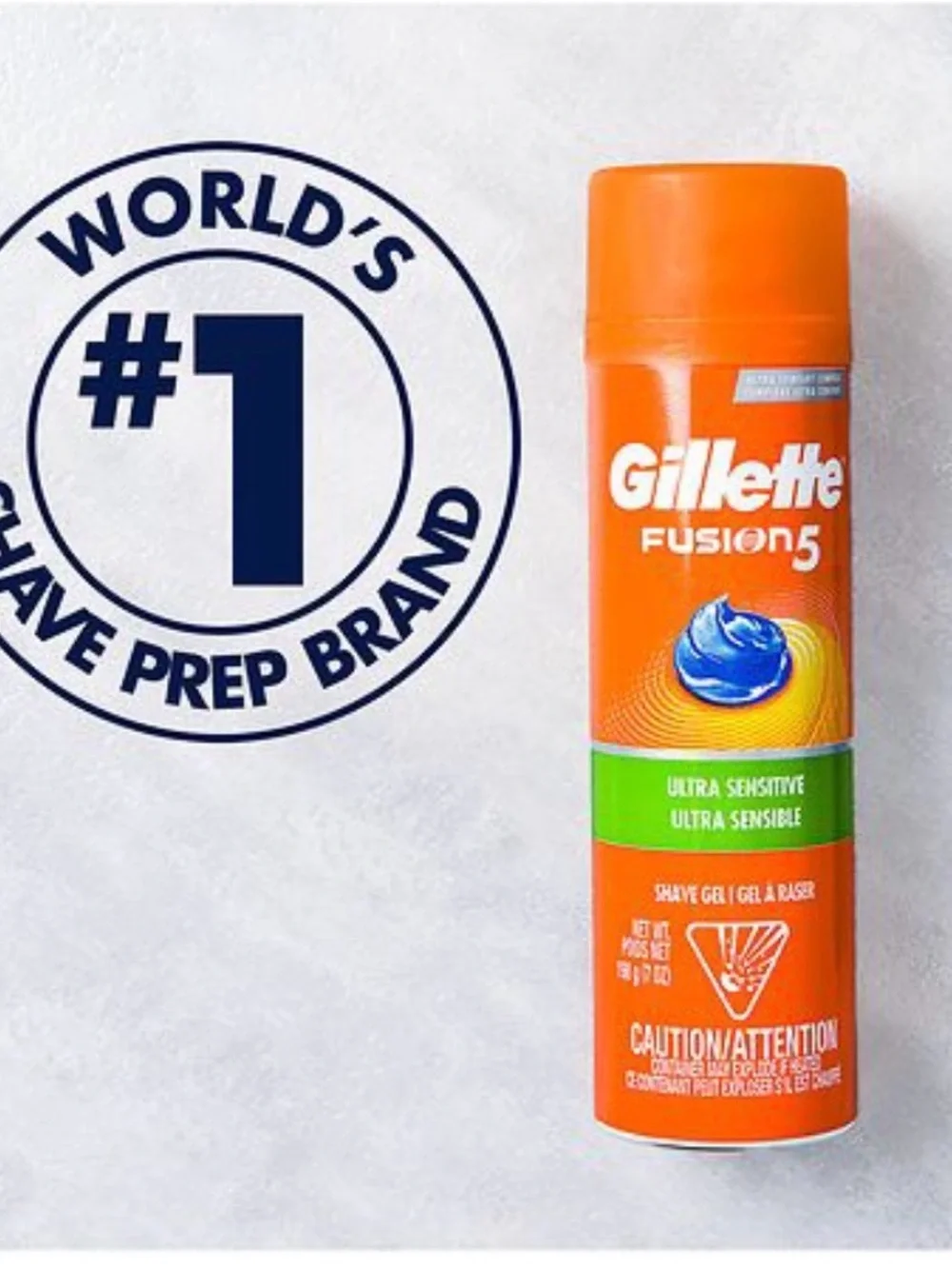 Gillette Fusion5 Ultra Sensitive Shave Gel - Orange